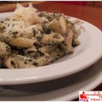 Penne with chard and ricotta cheese