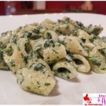 Pasta with spinach and philadelphia