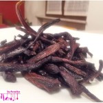 Chips of purple carrots