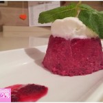 Panna cotta with beetroot
