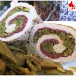 Roulade of turkey speck asparagus