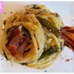 Carbonara agretti and asparagus