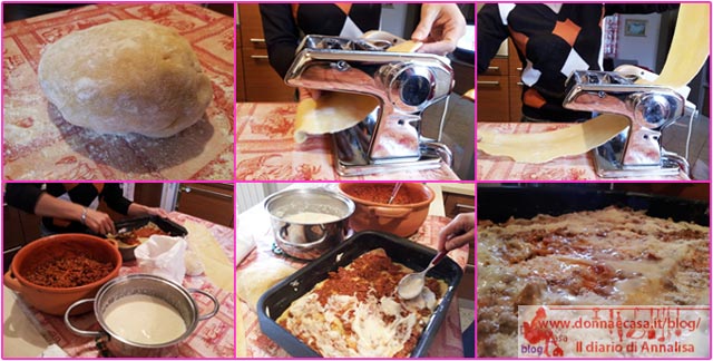 preparation of lasagne