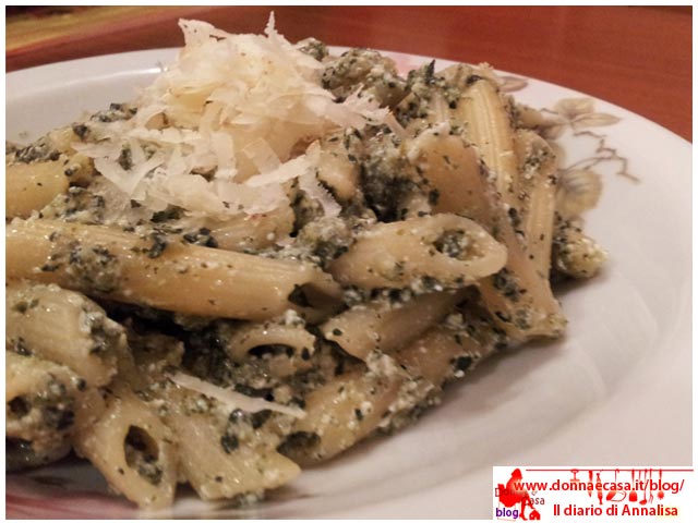 Penne with chard and ricotta cheese image 1