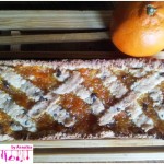 Tart with homemade orange marmalade 