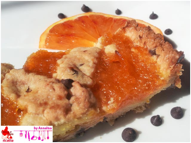 Tart with homemade orange marmalade foto3